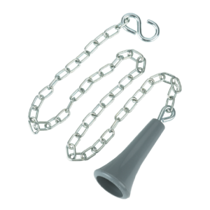 Plated chain and plastic pull