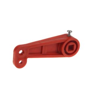 Red plastic lift-arm